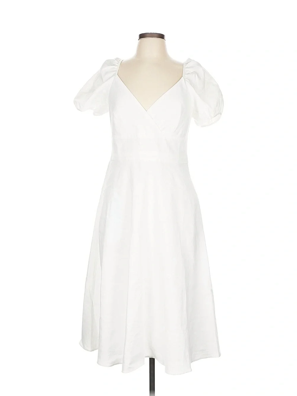 J. Crew white linen blend dress size 10